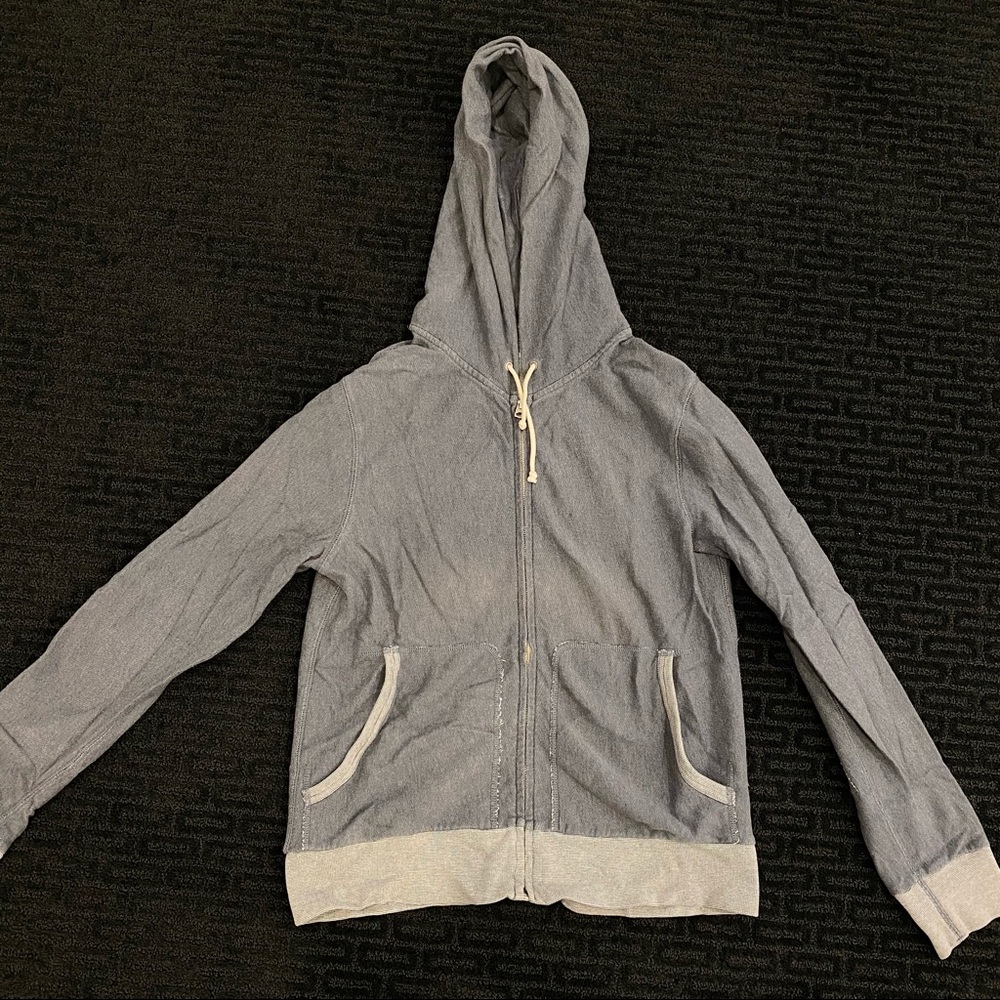 J. Crew mens zip up hoodie in size S